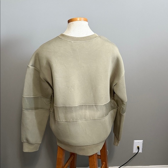 By Anthropologie - Mesh Paneled Sweatshirt - Green - Size Small - Good Condition - Picture 7 of 10